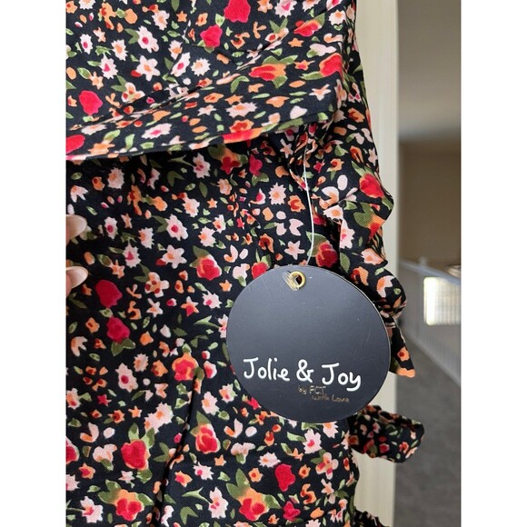 NWT Jolie & Joy Floral Dress Side Cut Outs V-Neck Mini Size 3X #339 - Picture 11 of 12